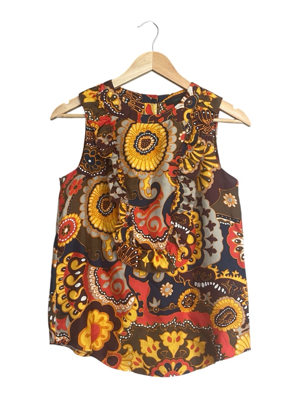 J.Crew Sleeveless Silk Twill Top